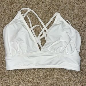 White Athleta swimsuit top